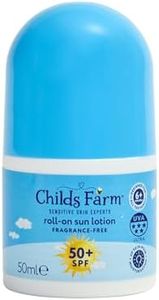 Childs Farm Kids & Baby Sun Lotion Roll-On SPF 50+ | UVA & UVB Very High Protection | Extra Water Resistant | Fragrance Free | Suitable for Dry, Sensitive Skin, 50ml