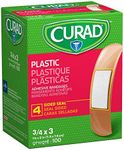 Curad Curad NON25500 Plastic Adhesive Bandages, 3/4-Inch X 3-Inch, Natural (Pack of 1200)