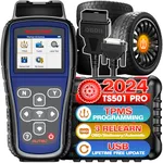 Autel MaxiTPMS TS501 PRO TPMS Relearn Tool: 2024 Up of TS501 TS408S, Same as TS508 TS508WF, Activate Relearn 99% Brand Sensors, Program MX-Sensors 315/433MHz, TPMS Reset/Diagnosis Read/Clear TPMS DTCs