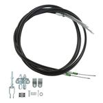 Car Emergency Parking Brake Cable Kit, Universal Rear Disc Drum Parking Parking Brake Cable Kit ABS Plastic Handbrake Cable Assembly