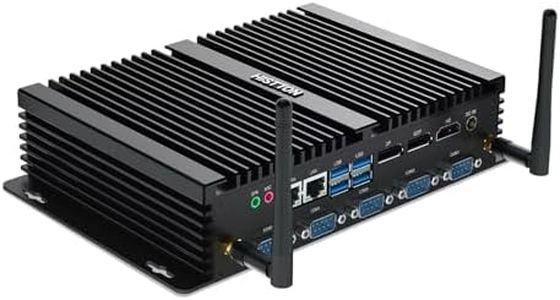 HISTTON New 8th Gen industrial PC intel nuc i7 8550U, 32GB RAM 512GB SSD, 4 RS232 COM+2 RS232/485 COM, 2 LAN, HDMI 2.0, DP, EDP, LPT, WiFi,Windows 11 Pro/Linux Ubuntu