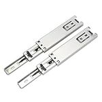 2pcs 5in Mini Short Drawer Slides, Short Drawer Runners Soft Close Draw Rail Ball Bearing Drawer Runners Full Extension Side Mount Drawer Slide for Cupboard Cabinet Furniture