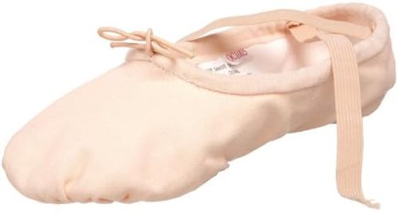 Sansha Women's Pro 1 Canvas Ballet Slipper, Light Pink, 2