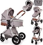 3 in1 Baby Pram with Car Seat Light