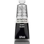 Winsor & Newton 37ml Winton Oil Colour Tube - Ivory Black,1414331