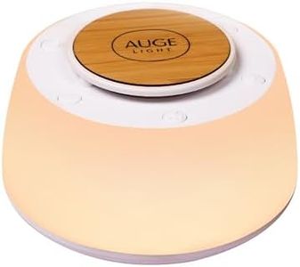 AUGE LIGHT 4-in 1 White Noise Sound Machine with Night Lights 30 Soothing Sounds 32 Volume Levels 3 Timers, Portable Sleep Machine for Baby Kids Adults, Sound Therapy Nightstand for Home Travel