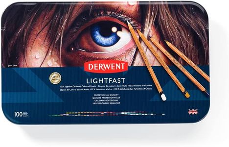 Derwent Lightfast Colored Pencils, 100-Tin Set – Professional Quality
