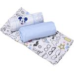 Muslin Disney Minnie Mouse Newborn Ellepi Soft Organic Cotton Children Towels Covers Sheets Swaddle Cloths Changing Mat Nursing Baby Crib 70 x 70 cm Gift Box (Mickey)