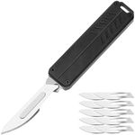 coldown Utility Knife, Pocket Knife with Clip, Box Cutter Knives, EDC Knife, Scalpel Knife, 10 Extra Carbon Steel Replacement Blades #23, Great EDC Gadget Gift for Men Women