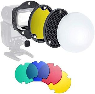 TRIOPO MagDome Color Filter Reflector Honeycomb Diffuser Ball Photo Accessories Kits for GODOX YONGNUO Flash Replace AK-R1 S-R1,Compatibility for Godox YONGNUO TRIOPO etc. Square Flash