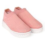 SIYA Girls Kids Sporty Slip-on Shoes Pink