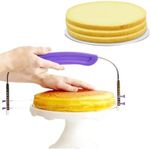 PROKITCHEN, Cake Slicer Leveler For Even Layers, Adjustable Cake Leveler 2-Wire, Cake Leveler & Slicer Cutter Cake Cutter Slicer Leveler Cake Layer Cutter For Leveling Top Of Layer, Cakes Baking Tools