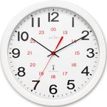 Acctim Wall Clock Radio Controlled 30cm White 74172, 30cm x 30 cm