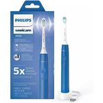 PHILIPS Adult Sonicare Electric Toothbrush Power Toothbrush Electric, Toothbrush Rechargeable Electric Toothbrush With Pressure Sensor, Blue, 1 Piece