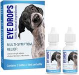 Atrilly Dog Eyé Drops, Dog Eyé Infection Treatment, Eyé Drops for Dogs & Cats to Clean Tear Streaks, Remove Eye Stains & Relieve Symptoms of Red Eye, Dryness Eye, Allergy, 10ml*2, Blue