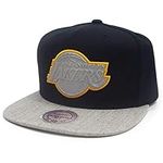 Mitchell & Ness Los Angeles Lakers Heather Reflective Adjustable Snapback Cap