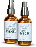 Anti-Aging Eye Gel - Luxurious Hydrating Under Eye Cream For Dark Circles and Puffiness, Bags, Crows Feet, Wrinkles - With Hyaluronic Acid & Skin-Firming Peptides Eye Serum 2 oz (2 Pack)