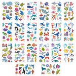 FEPITO 20 Sheets Marine life Temporary Tattoos for Kids Party Bag Birthday Party Supplies Favors