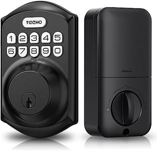 TEEHO TE001 Keyless Entry Door Lock with Keypad - Smart Deadbolt Lock for Front Door with 2 Keys - Auto Lock - Easy Installation - Matte Black