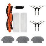 Reverbo 11 Pcs Replenishment Kit Compatible with Mi Robot Vacuum-Mop P | Two Filters, One Bristle Brush, Three Mop Cloths, Four Side Brushes and One Cleaning Tool