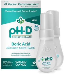 pH-D Feminine Health - Boric Acid Foam Wash - pH-Balanced, Paraben-Free, and Plant-based (Sensitive, 6 Fl Oz (Pack of 2))