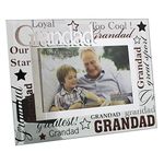 Juliana Grandad Mirrored Words Photo Frame Lovely Gift For Special Grandad,White