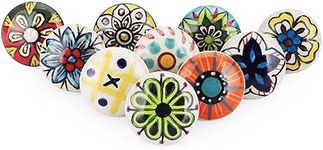 Ajuny Multicolor Ceramic Knobs Door