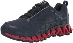 Reebok Men's ZigWild TR 6 Trail Running Shoe, Vector Navy/Flash Red/Pure Grey, 8