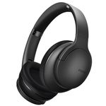 DOQAUS Bluetooth Headphones Over Ear, 90H Playtime Bluetooth5.3 Wireless Headphones, 3 EQ Mode, HiFi Stereo Bass Sound, Headphones Wireless(Black)