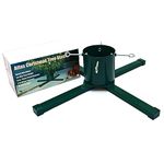 Holly International Atlas Christmas Tree Stand Green Metal Heavy Duty Stand for Trees up to 3m (10ft)