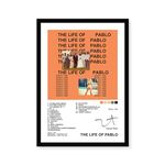 CodersParadise Kanye West - The Life of Pablo Wall Poster Frames | 8x12 inch (A4 Size) | Hanging Wall Artwork Frames For Home Bedroom, Living Room and Walls Aesthetics | Framed Artworks