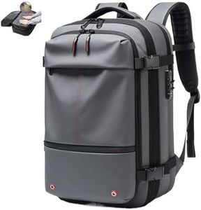 IKYWT Airback Vacbag Backpack, 60L Expandable Travel Vacpack Vacuum Compression, Grey