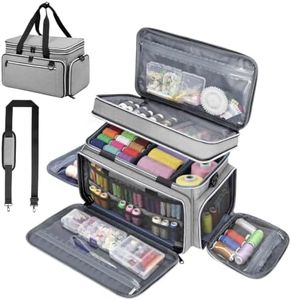Anitor Sewing Supplies Organizer, Double Layer Sewing Storage Organizer
