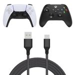 16.4ft Charging Cable Charger for PS5, for Xbox Series X/Series S/Switch Pro Controller, Fast Charging USB Type C Charger Cord Replacement for PS5 Controllers/Switch/Switch Lite/Pro Controller