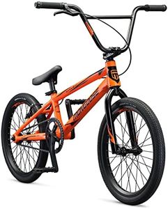 Mongoose Title Elite Pro XXL BMX Race Bike, 20-inch Wheels, Intermediate to Advanced Riders, Professional-Grade Tectonic T1 Biaxial Hydroformed and Butted Aluminum Frame, Orange