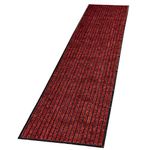 Collections Etc Extra-Long Tufted Stripe Design Non-Slip Utility Runner Rug