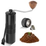 Manual Coffee Grinder,Coffee Grinder Manual, Stainless Steel Conical Burr Coffee Grinder with Adjustable Settings,Bearing Hand Espresso Grinder for Home,Office,Camping