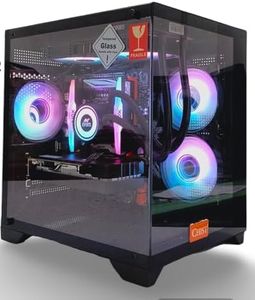 CHIST Gaming Desktop PC, Ryzen 5 5500, 16GB DDR4, 1TB NVMe SSD, RTX 3050 6GB, Liquid Cooling with RGB Fans Wi-FI Bluetooth,Windows 11 pro.