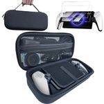 GAMSURFING Carrying Storage Case for PlayStation Portal with Screen Protective Cover,All Protective EVA Hard Portable Travel Carry Case Shell Pouch with Pocket for PS Portal Console & Accessory,Black