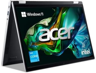 acer Aspire 3 Spin 14 Intel Core i3 N305 Laptop (Windows 11 Home/8 GB/512 GB/AES Pen Solution) A3SP14-31PT, Multi-Touch WUXGA Display, 1.54 KG, Obsidian Black