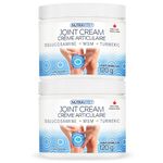 Cooling Arthritis Pain Relief Cream – Non-Greasy & Fast Absorbing Joint Cream with Glucosamine, MSM, Turmeric, Camphor & Menthol. For Joints, Muscles, Hands, Knees, Neck & Back. 2-Pack Made in Canada.