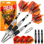 Viper by GLD Products unisex adult Viper The Freak Steel Tip Darts Extended Band 22 Grams, Black, Grams US