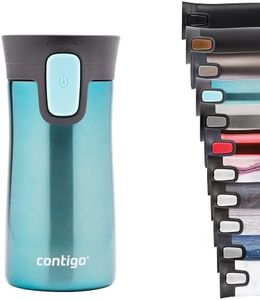 Contigo Pinnacle Autoseal Mug Isotherme, Thermos Café Isotherme, Mug en Acier Inoxydable, Bouteille Isotherme, Tasse à Café avec Couvercle sans BPA Facile à Nettoyer; Merlot, 300 ml