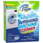 True Fresh Washing Machine Cleaner Tablets, 15 Solid Deep Cleaning Tablet, Finally Clean All Washer Machines Including HE Front Loader Top Load