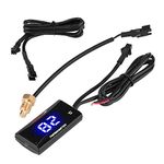 Universal Motorcycle Digital Thermometer Instrument Water Temp Gauge Temperature Meter Blue LED Light