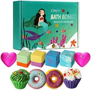 10 Bath Bombs for Kids, Bath Bomb Gift Set, Girls Bubble Bath Natural Bathbombs, Shea Butter Dry Skin Moisturize, Fizzy Spa for Her Mom Women Kid, Birthday Mothers Day Gifts