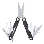 LEATHERMAN - Micra Keychain Multitool with Spring-Action Scissors and Grooming Tools, Stainless Steel, Black