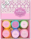 Bath Bombs Gift Set - 6 Bubble Bath Fizzies (6 x 2oz) with Natural Dead Sea Salt Cocoa and Shea Essential Oils - Best Gift Idea for Birthday, Mom, Woman, Girl, Him, Kids