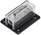 InstallGear 4/8/10 AWG Gauge Power Distribution Block 4 Gauge In to (4) 8/10 Gauge Out