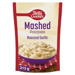 BETTY CROCKER Mashed Potatoes Roasted Garlic Flavour, Made with Real Potatoes, 215 Grams Package of Mashed Potatoes